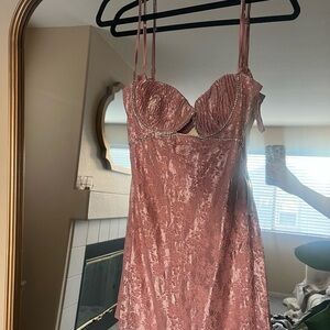 For Love And Lemons Pink Mini Dress